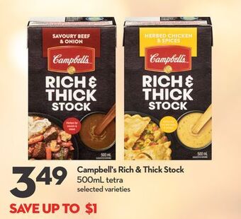 Longo's Campbell's rich & thick stock offer