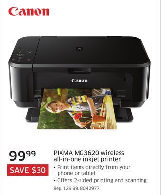The Source Canon pixma mg3620 wireless all-in-one inkjet printer offer