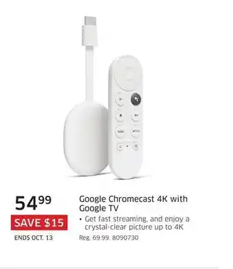 The Source Google chromecast 4k with google tv offer