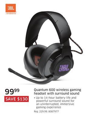 The Source Jbl quantum 600 wireless gaming headset with surround sound offer