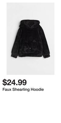 H&M Faux shearling hoodie offer
