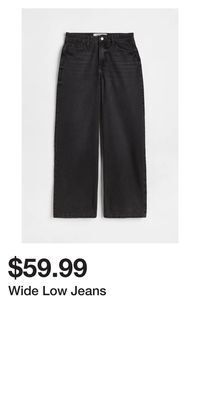 H&M Wide low jeans offer