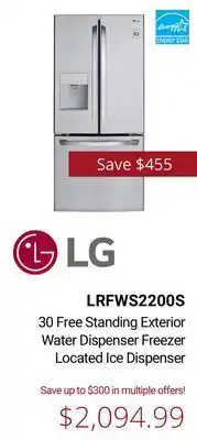 30 free standing exterior water dispenser freezer located ice dispenser