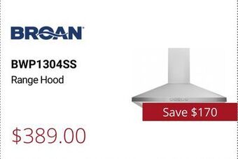 Canadian Appliance Source Broan range hood offer