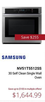 Canadian Appliance Source Samsung 30 self clean single wall oven offer