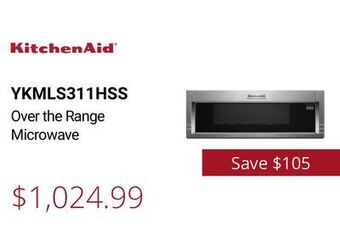 Canadian Appliance Source Kitchenaid over the range microwave offer