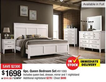 Bad Boy Superstore 6pc. queen bedroom set offer