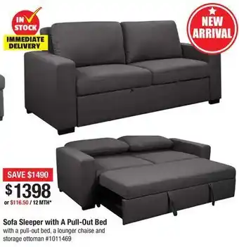 Bad Boy Superstore Sofa sleeper with a pull-out bed offer
