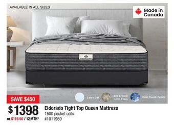 Bad Boy Superstore Eldorado tight top queen mattress offer