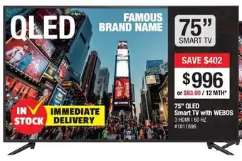 75" qled smart tv with webos