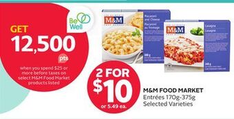 Rexall M & m food market entrées offer