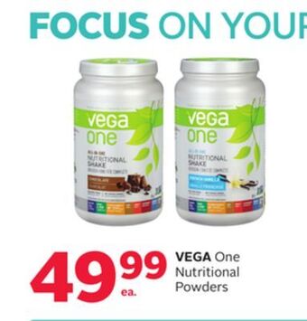 Rexall Vega one nutritional powders offer