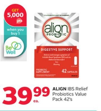 Rexall Align ibs relief probiotics value pack offer