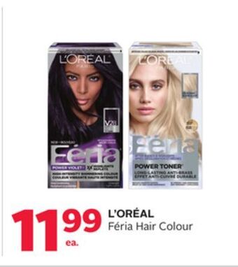 Rexall L' oréal féria hair colour offer
