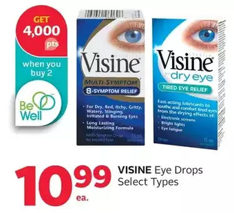 Rexall Visine eye drops offer
