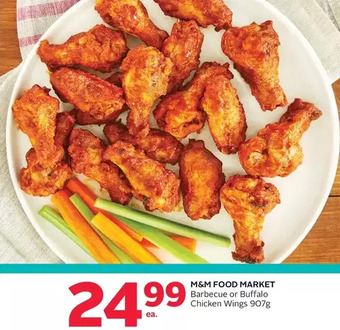 Rexall M&m food market barbecue or buffalo chicken wings offer