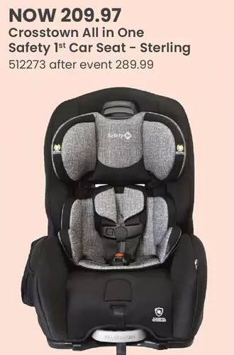 Babies 'R' Us Crosstown all in one safety 1st car seat - sterling offer