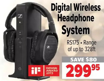 2001 Audio Video Sennheiser digital wireless headphone system offer
