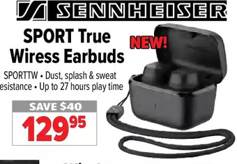2001 Audio Video Sennheiser sport true wireless earbuds offer