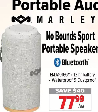 2001 Audio Video Marley no bounds sport portable speaker offer