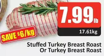 Starsky Stuffed turkey breast roast or turkey breast roast offer