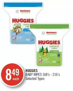 Shoppers Drug Mart Huggies baby wipes offer