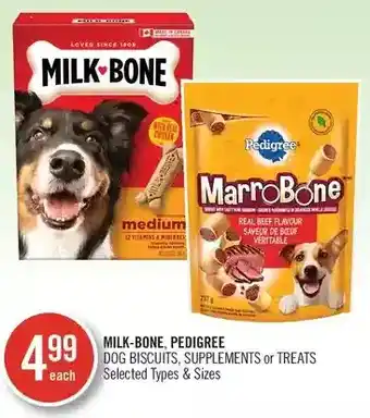 Shoppers Drug Mart Milk-bone, pedigree dog biscuits, supplements or treats offer