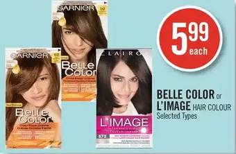 Shoppers Drug Mart Belle color or l'image hair colour offer