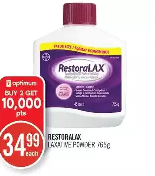 Shoppers Drug Mart Restoralax laxative powder offer
