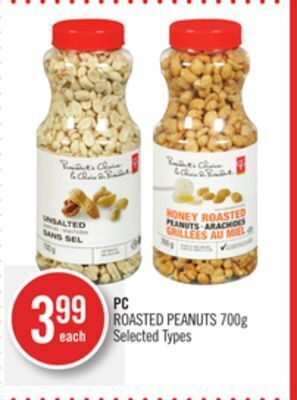 Shoppers Drug Mart Pc roasted peanuts offer