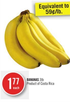 Shoppers Drug Mart Bananas offer