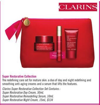 Shoppers Drug Mart Clarins super restorative collection offer