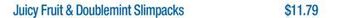 Wholesale Club Juicy fruit & doublemint slimpacks offer