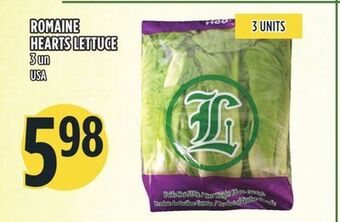 Marché Adonis Romaine hearts lettuce offer
