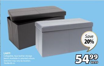 JYSK Lahti storage bench offer