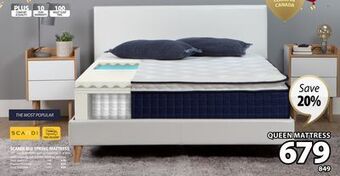 JYSK Scandi blu spring mattress offer