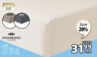 JYSK Cleo fitted sheet offer