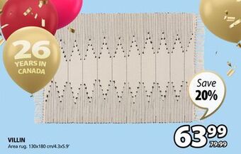 JYSK Villin area rug offer