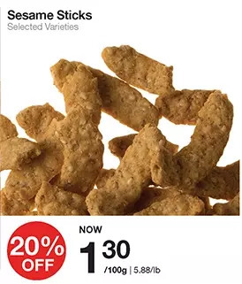 Bulk Barn Sesame sticks offer