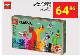 Walmart Lego classic 90 years of play offer