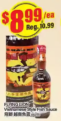 Btrust Supermarket Flying lion vietnamese style fish sauce offer