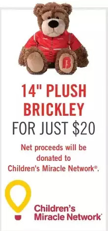 The Brick 14" plush brickley offer