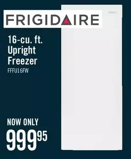 The Brick Frigidaire 16 cu. ft. upright freezer - fffu16f2vw offer