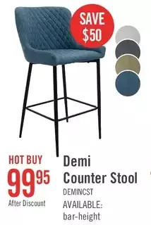The Brick Demi counter-height stool - navy offer