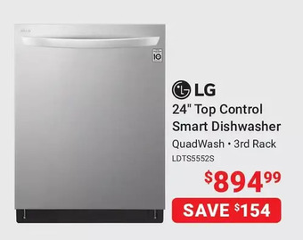 Visions Electronics Lg 24" top control smart dishwasher offer