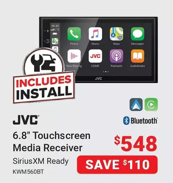 Visions Electronics Jvc 6.8" touchscreen media receiver offer