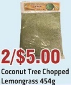 88 Supermarket Coconut Tree Chopped Lemongrass 454 g offer