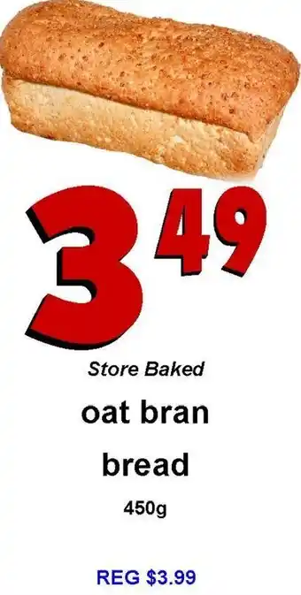 Store Baked Oat Bran Bread 450 g