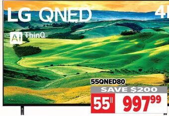 2001 Audio Video Lg 55" uqa 4k qned w/ thinq a offer