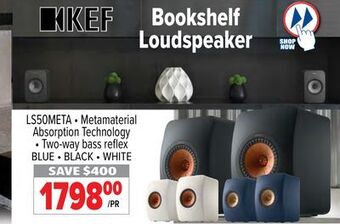 2001 Audio Video Kef bookshelf loudspeaker offer
